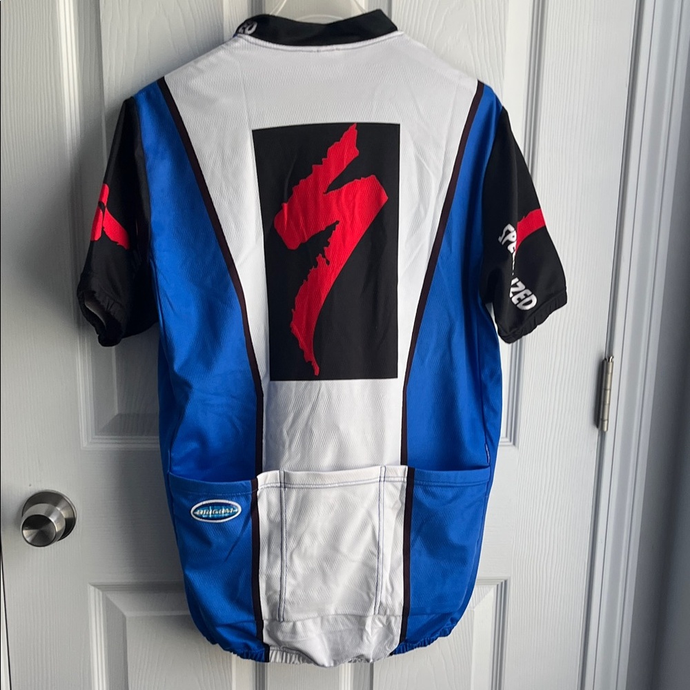 Specialized Men's Blue, Black, and Red Cycling Jersey L and Shorts M Set - Picture 4 of 13